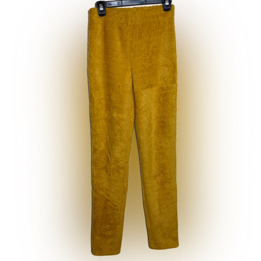 Mustard Medium Fuzzy Pants Medium